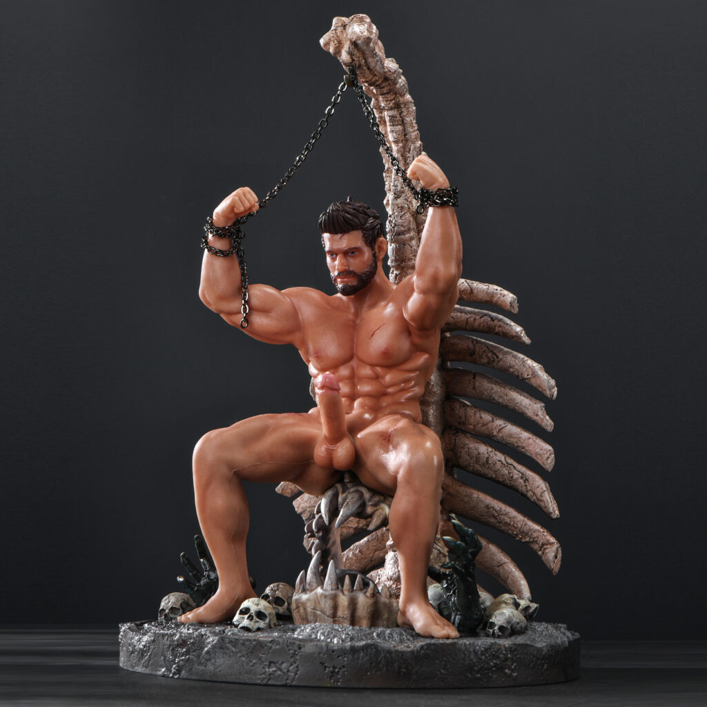 Alexander Hyper-Realistic Posable Silicone Figure with Hidden Channel